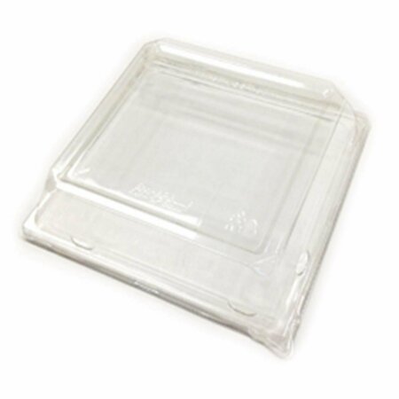 EMI YOSHI 6.5 in. Square Dessert Plate Low Dome Pet Lid, Clear EMI-SP6LLP